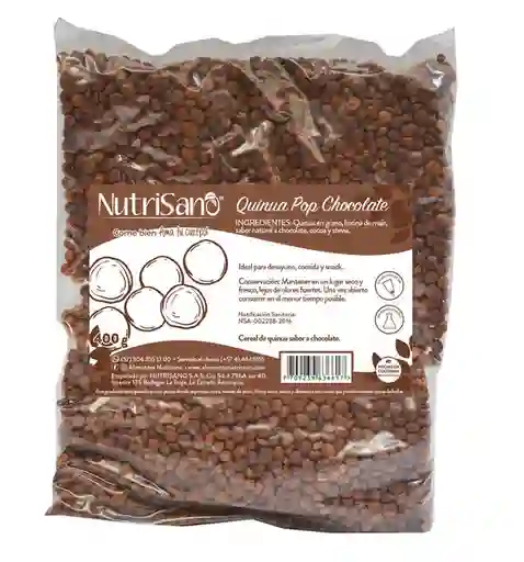 Nutrisano Cereal Quinua Pop Sabor Chocolate