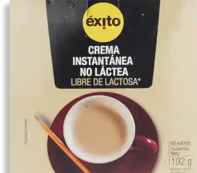 Éxito Crema Instantanea No Lactea