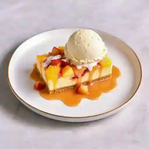 Cheesecake con helado
