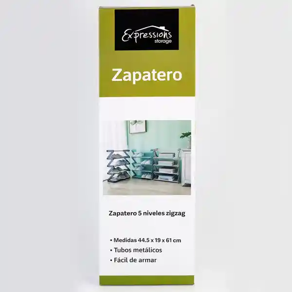 Expressions Storage Zapatero 5 Niveles Rosa 44.5 x 19 x 61 cm