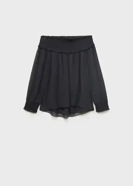 Blusa Julia Antracita Talla 20 Teen Niñas Mango