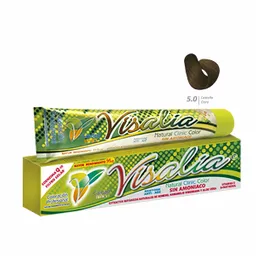 Visalia Tinte Sin Amoniaco Castaño Claro No. 5.0 60 g