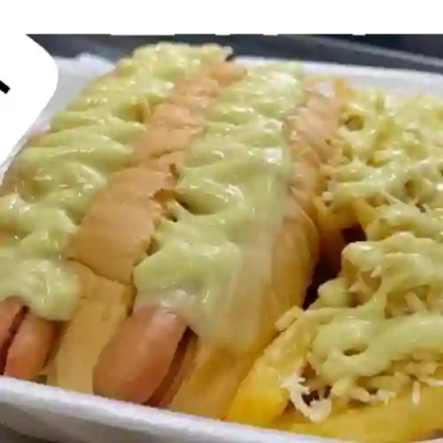 Salchipapa Gratinada+ Perro Gemelo Super