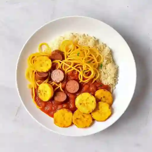 Calentao Spaghetti Huevos Fritos
