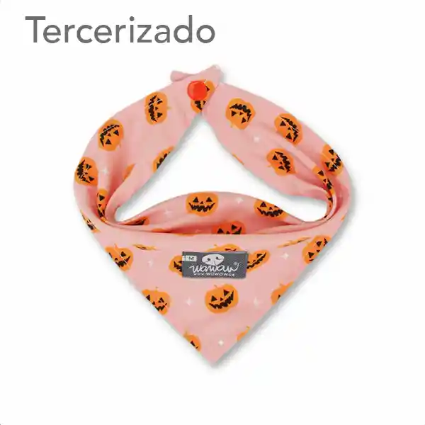 Pañoleta Para Mascota Calabazas Rosa S