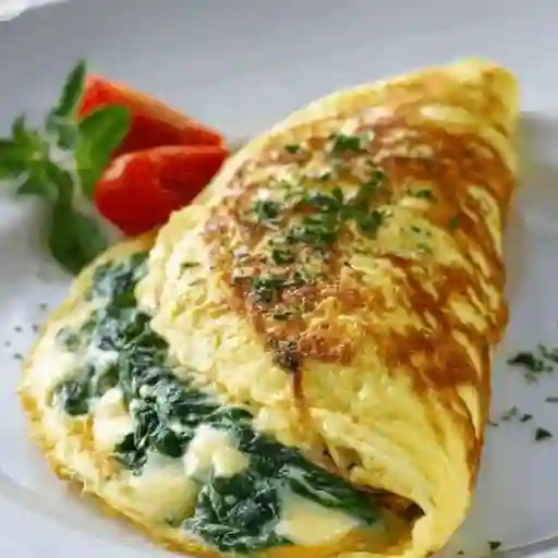 Omelette de espinaca