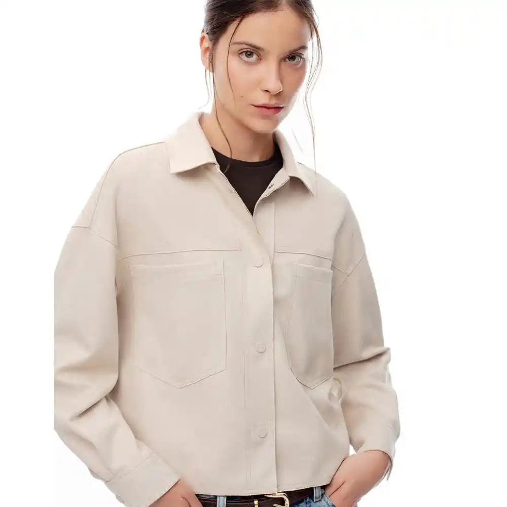 Chaqueta en Tejido Gamuza Femenino Lalag Gef Talla L