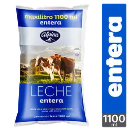 Alpina Leche Entera Bolsa 1100 mL