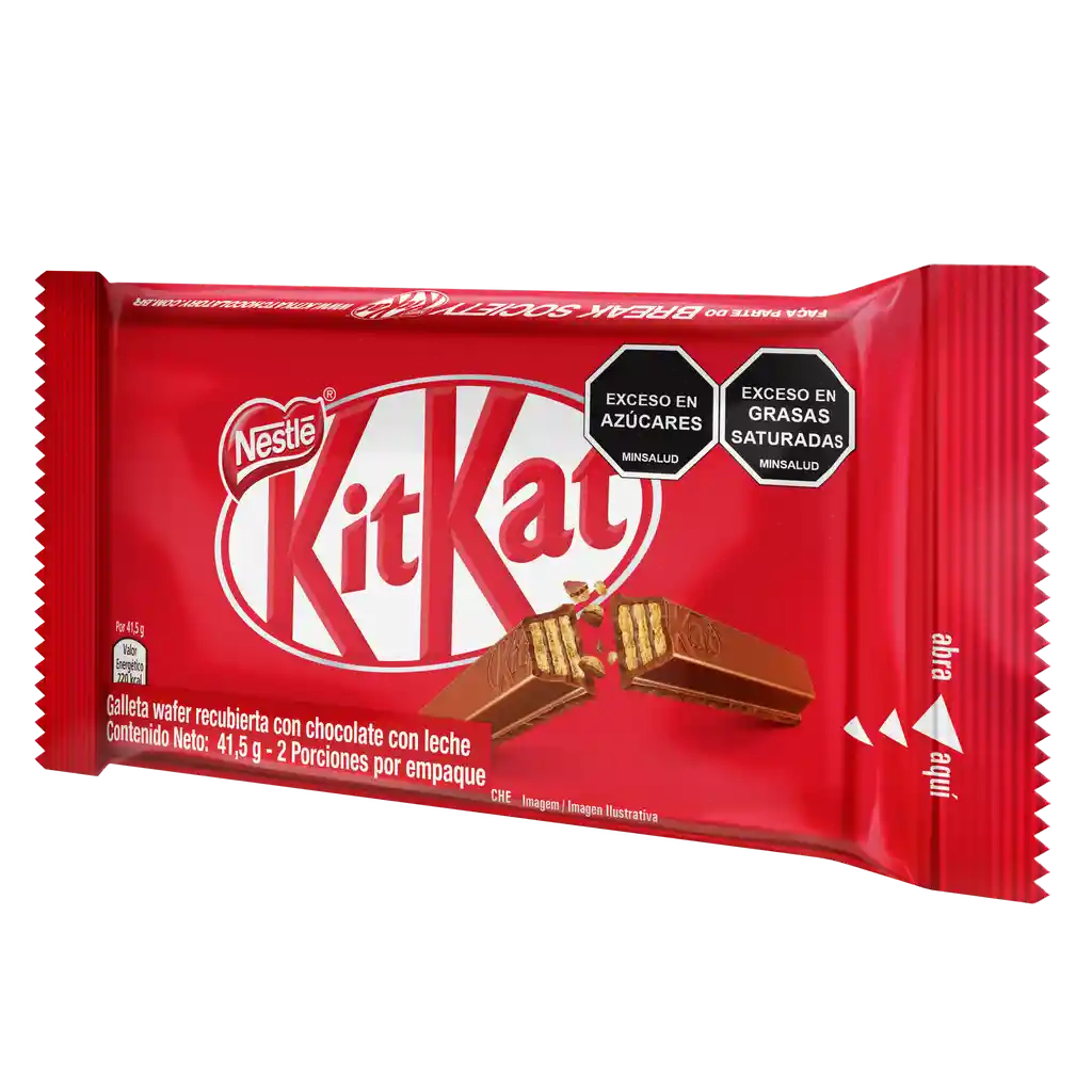 Galletas KITKAT recubiertas con chocolate con leche x 41,5g