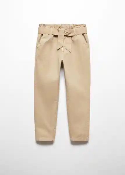 Pantalón Mandy Camel Talla 09 Niña Mango