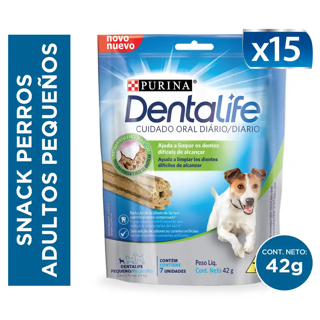 Snack oral para perro pequeño y mediano Dentalife x 198 gr