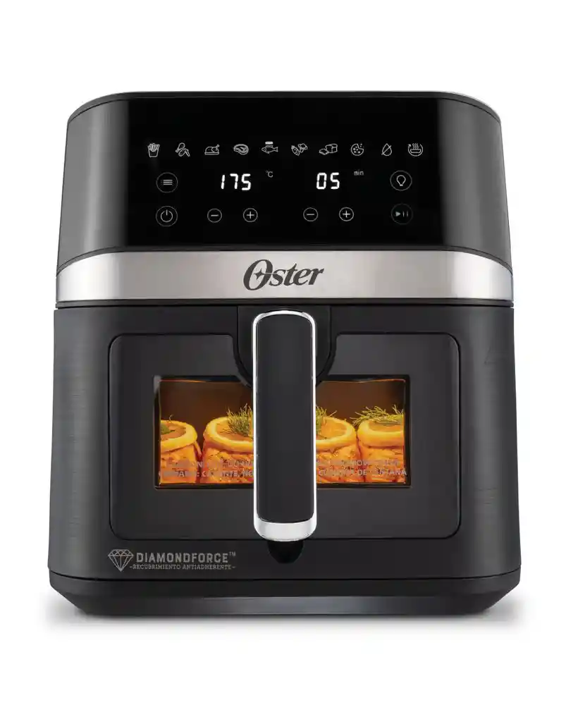 Freidora 6l Digital Oster Digital Negro Con Plateado 2204924