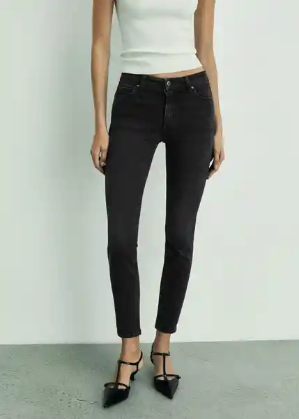Jean Newisa Tejano Negro Talla 32 Mujer Mango