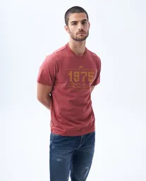 Camiseta Hombre Rojo Talla M 842F001 Americanino