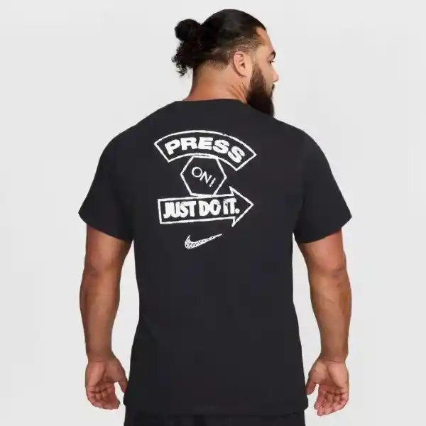 Nike Camiseta Tee Gym Kit Summit Hombre Negro Talla L