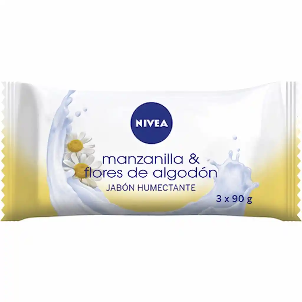 Nivea Jabón Manzanilla Y Flores (3 Unidades)