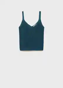 Top Kling Verde Talla XS Mujer Mango