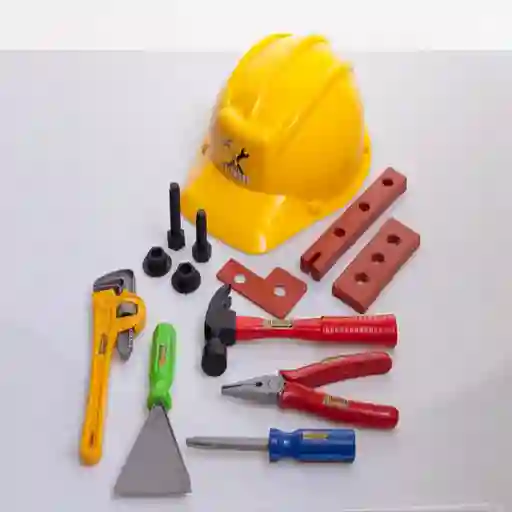 Creaplast Juguete Didáctico Casco Ingeniero Con Herramientas