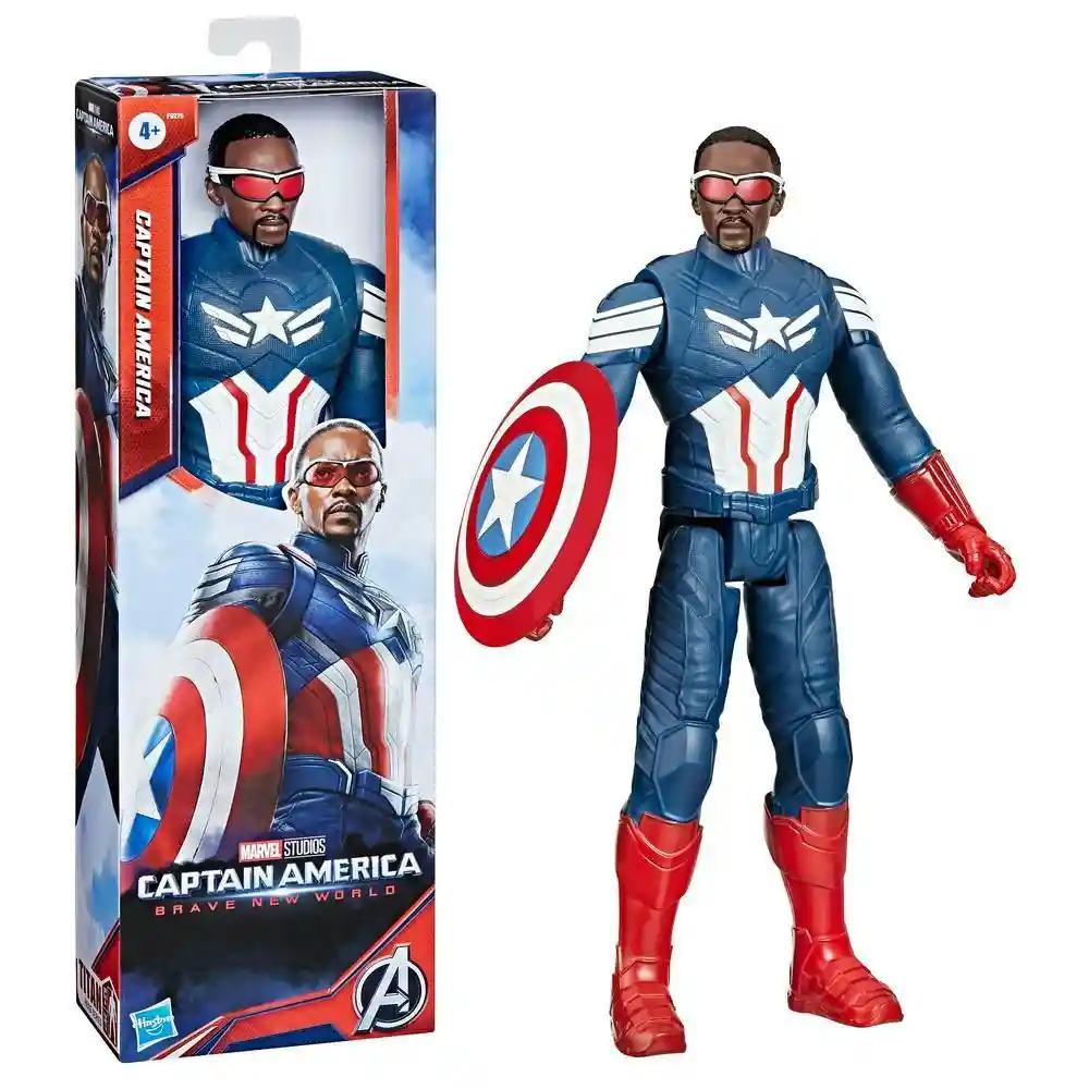 Figura de Acción Marvel Titan Hero Series Capitan America