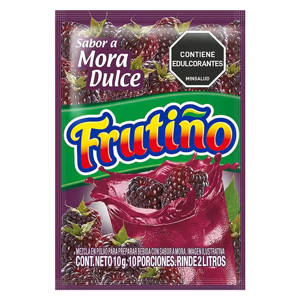 Mezcla Frutino Polvo Bebida Mora Dulce(10 Gr)