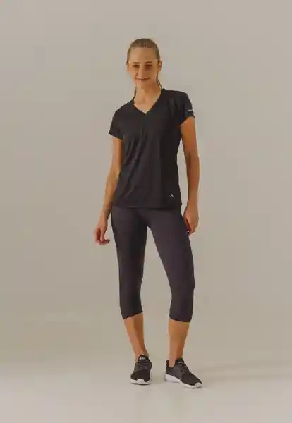 Leggings Capri Mujer Mp Negro Talla L Bronzini