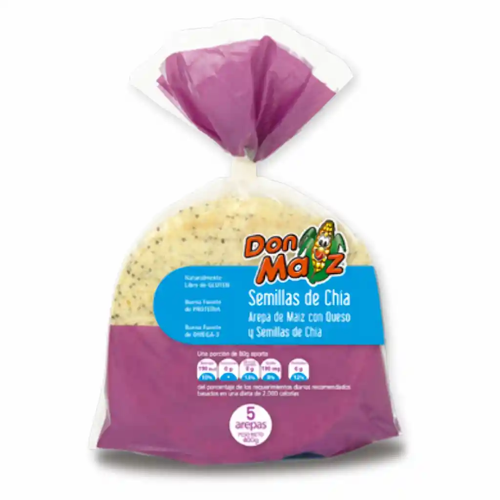 Valdani Arepa Con Amaranto y Chía