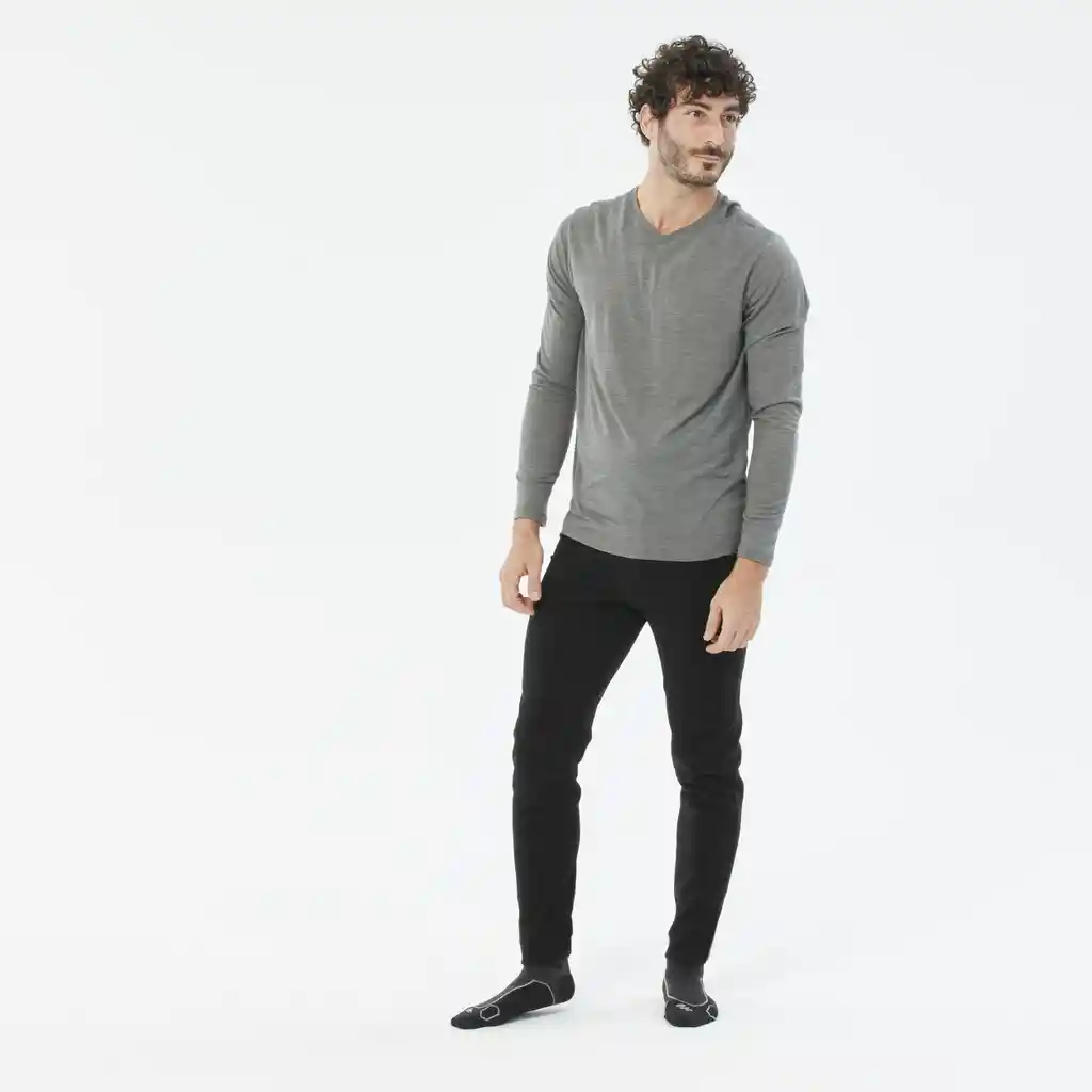 Pantalón Polar de Trekking Hombre Mh100 Negro