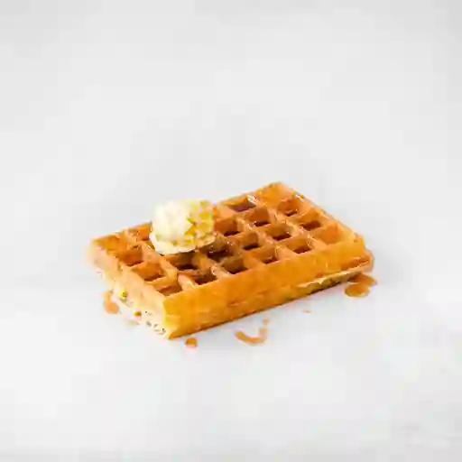 Gofre Mantequilla y Syrup