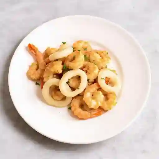 Camarones con Calamares en Anillo