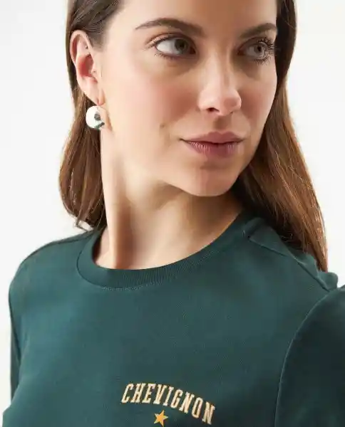 Camiseta Graphic Verde Galloway Ultraoscuro Talla XS Chevignon