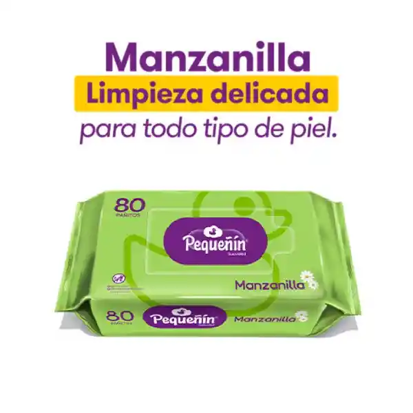 Pañitos Humedas Pequeñin Manzanilla