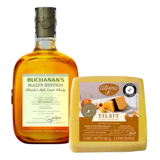 Whisky Buchanans Malts Edition + Alpina Queso Tilsit Ahumado