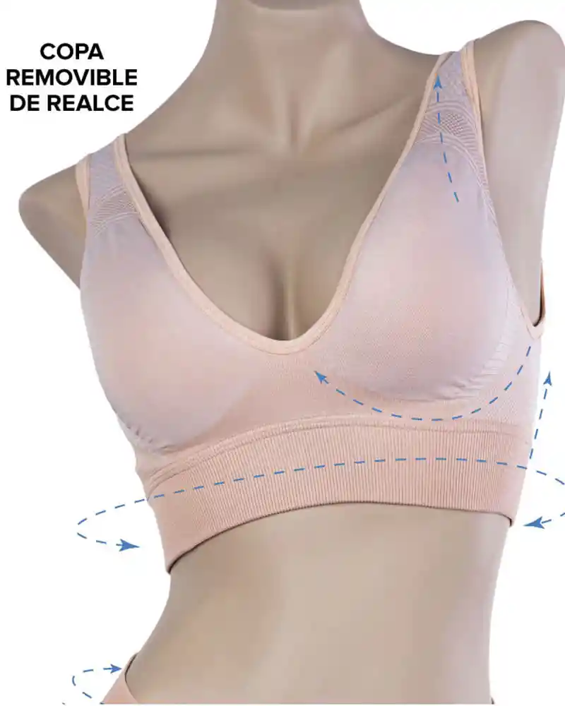 Brasier Full Support Para Mujer Piel 1s8193 Talla S-m