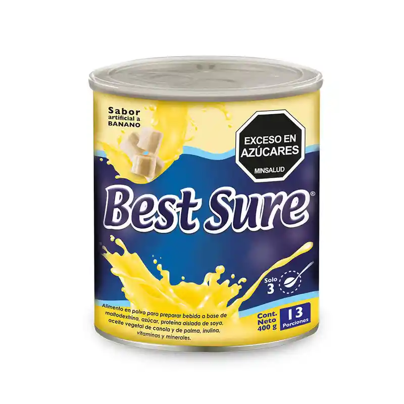 Best Sure Bebida en Polvo Forte Sabor a Banano