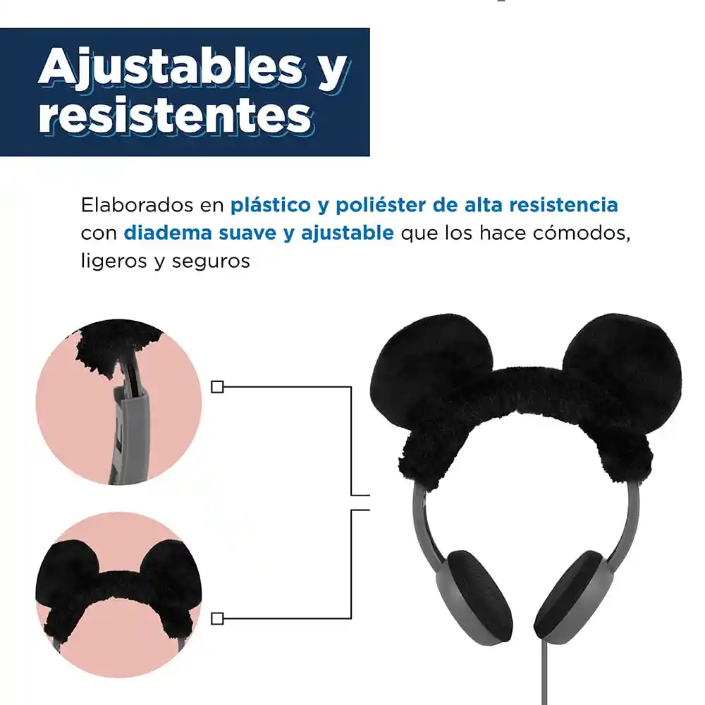 Miniso Audífonos Diadema Cable Mickey Colección Modelo Yf-2032