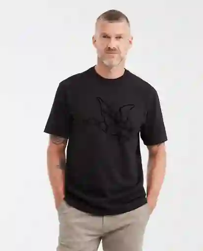 Camiseta Manga Corta Duck Graphic Negro Sombrio T M Chevignon