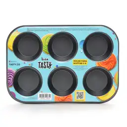 Tasty Molde para Muffins en Acero Inoxidable