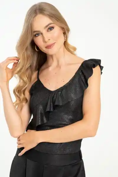 Blusa Emily Color Negro Talla XS Ragged