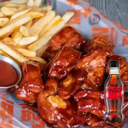 Combo Costillas Bbq + Coca Cola Sin Azúcar 250ML