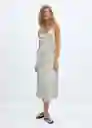 Vestido Adele-W Off White Talla S Mujer Mango