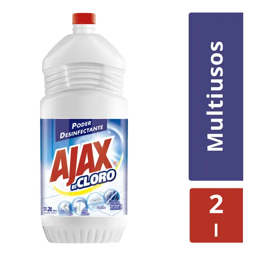 Limpiador Líquido Ajax BiCloro Botella 2 L