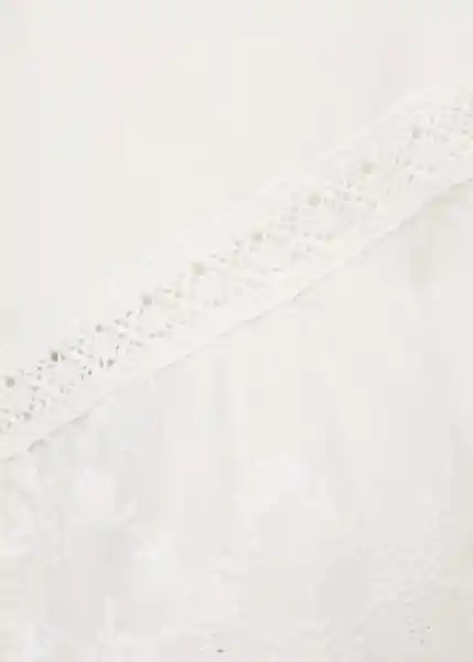 Camiseta Molly Off White Talla S Mujer Mango