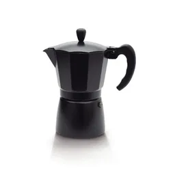 Ambiente Gourmet Cafetera Moka 6 Tazas Negra