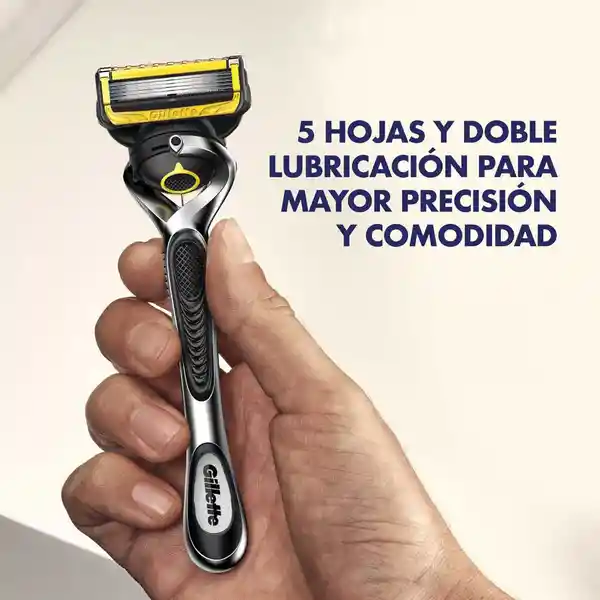 GILLETTE Proshield Repuestos Cuchilla de Afeitar Máquina de Afeitar con 5 Hojas Afeitado más al Ras Afeitadora para Hombre 4 Uds