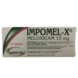 Impomel-X Antiinflamatorio (15 mg) Tabletas