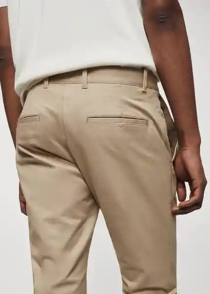 Pantalón Borne Beige Talla 42 Hombre Mango