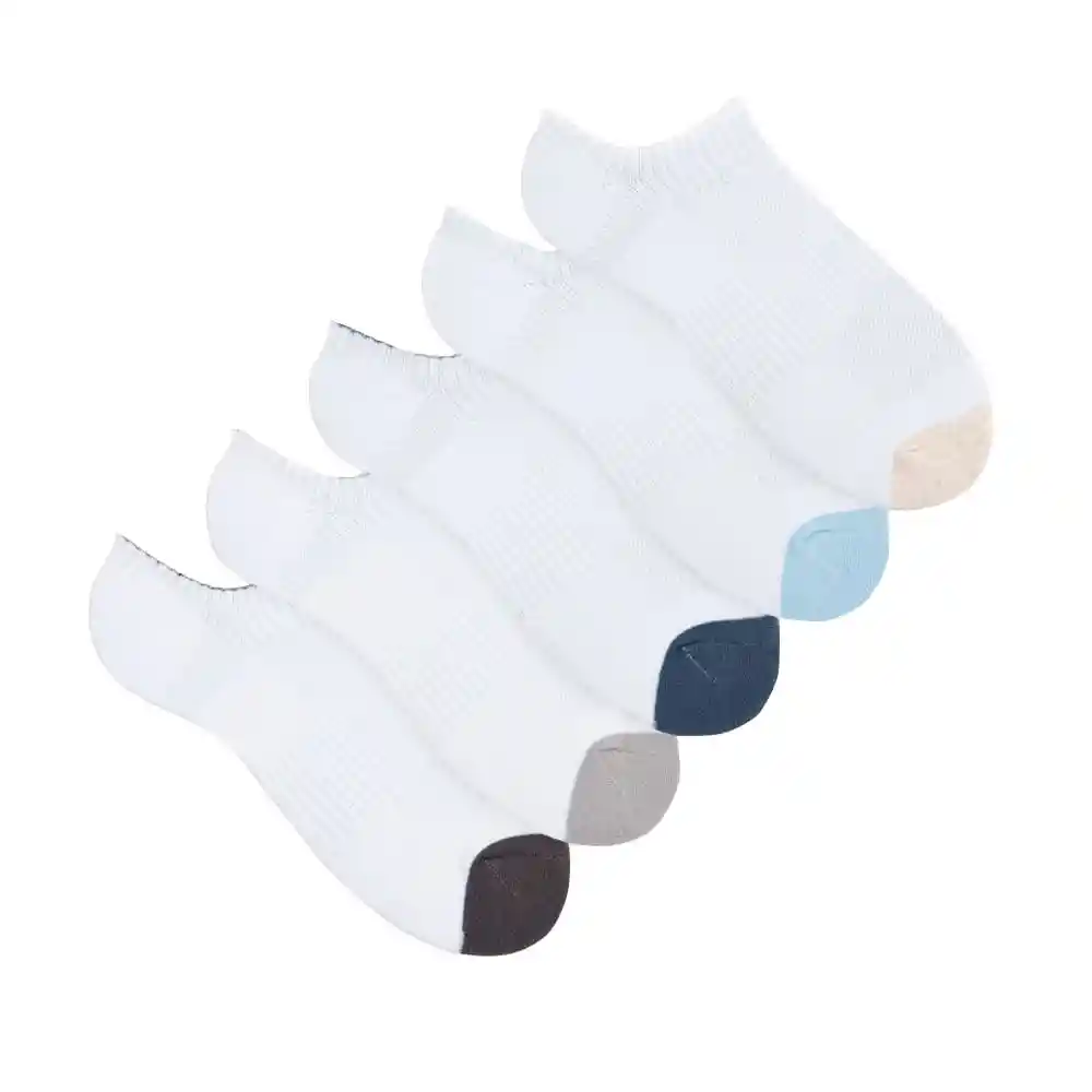 Medias Deportivas Tobilleras Femenino Score X5 Punto Blanco Talla 9-11