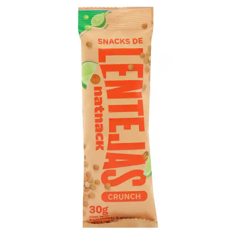 NatNack Snack de Lentejas Sabor a Limón Crunch