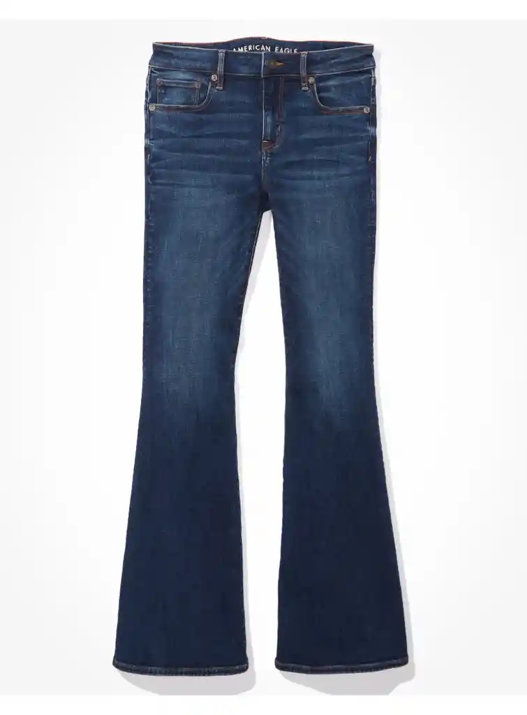 Jean Flare Azul Talla 8 Regular Mujer American Eagle