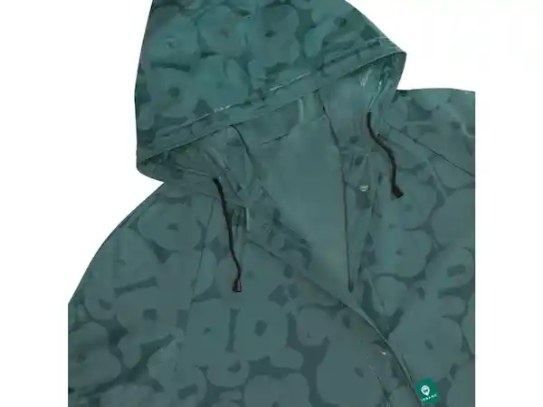 Abrigo Impermeable Para Mujer Verde Casaideas